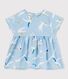 Blusa de manga corta de popelina de bebé niña