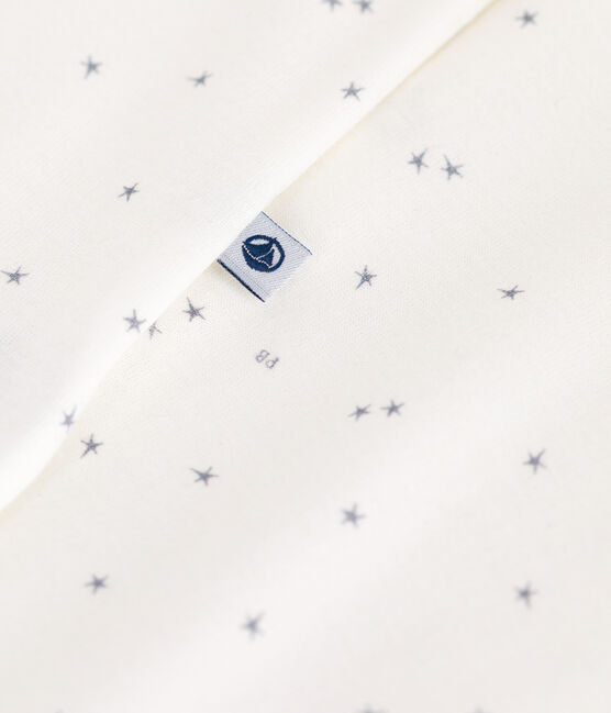 Pijama para bebé de algodón con estrellitas blanco MARSHMALLOW/blanco MISTIGRI
