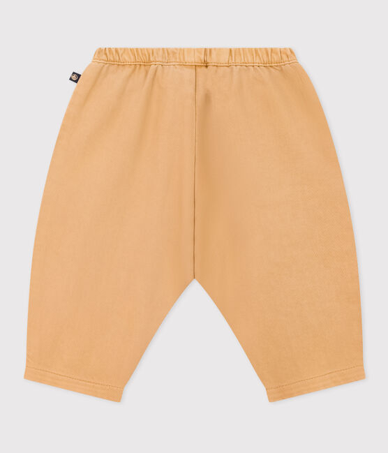 Pantalón de tejido vaquero de color para bebé beige TOURONE
