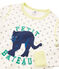 Pijama de tela túbica para niño blanco MARSHMALLOW/gris GRIS