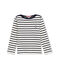 Sudadera beige COQUILLE/azul ABYSSE