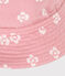 GORRO NIÑA DE GASA DE ALGODÓN CON FLORES ROSAS CAPLINE rosa CHARME/blanco MARSHMALLOW