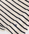 Blusa de manga corta de punto para bebé blanco AVALANCHE/azul SMOKING