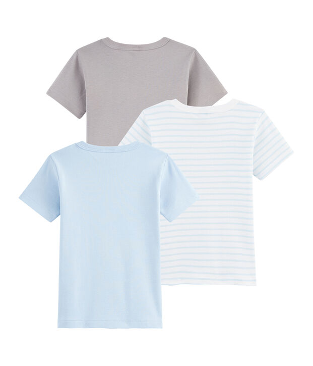 Juego de 3 camisetas para ni&ntilde;o peque&ntilde;o multicolor