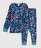 Pijama estampado de jungla de niño de túbico azul MEDIEVAL/blanco MULTICO