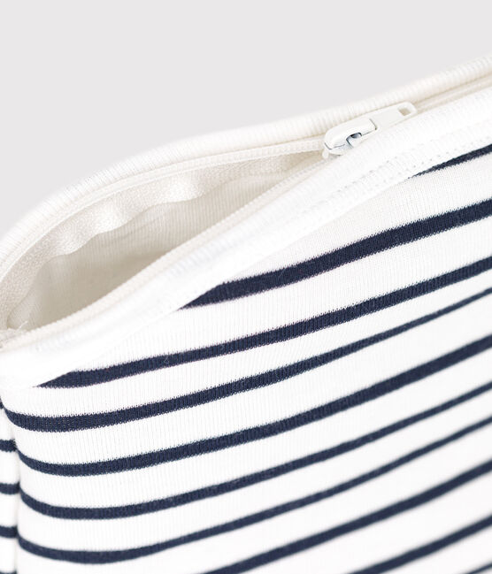 Bolsa de algodón a rayas para bebé blanco MARSHMALLOW/azul SMOKING