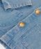 Chaqueta de tejido vaquero ligero ecológico de bebé azul DENIM CLAIR