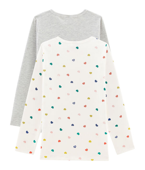 Par de camisetas manga larga para niña variante 1