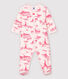 Pijama enterizo de tela de Jouy París de tejido tubular de bebé niña