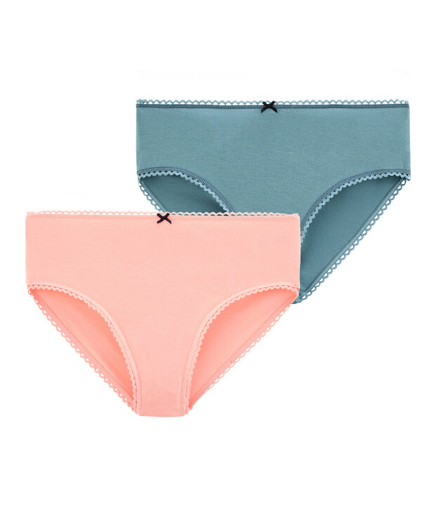 Lote de 2 braguitas de cintura alta para mujer multicolor