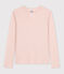 Camiseta de algodón L'ICONIQUE con cuello redondo para mujer rosa SALINE