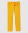 Pantalón slim de sarga de niño amarillo BOUDOR