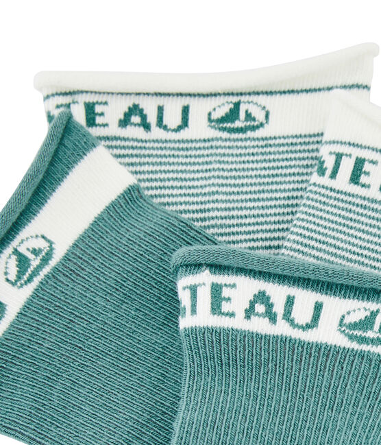 Lote de 2 pares de calcetines mujer. verde BRUT