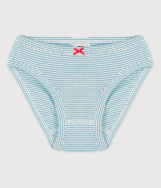 Braguita de algodón de niña azul TIKI/blanco MARSHMALLOW
