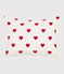 Cojín de corazón rojo de popelina blanco MARSHMALLOW/rojo TERKUIT