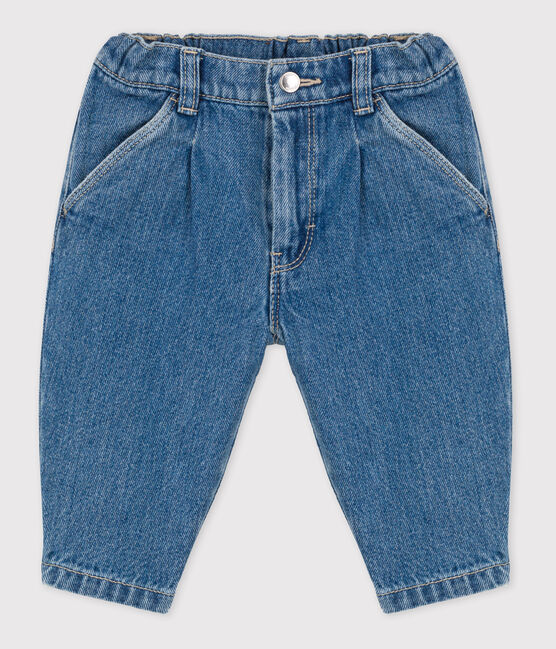 Vaquero de tejido vaquero 100 % sostenible para bebé azul DENIM