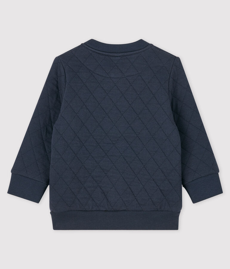 C&aacute;rdigan de tejido t&uacute;bico de beb&eacute;. azul SMOKING