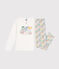 Pijama infantil de algodón blanco MARSHMALLOW/blanco MULTICO