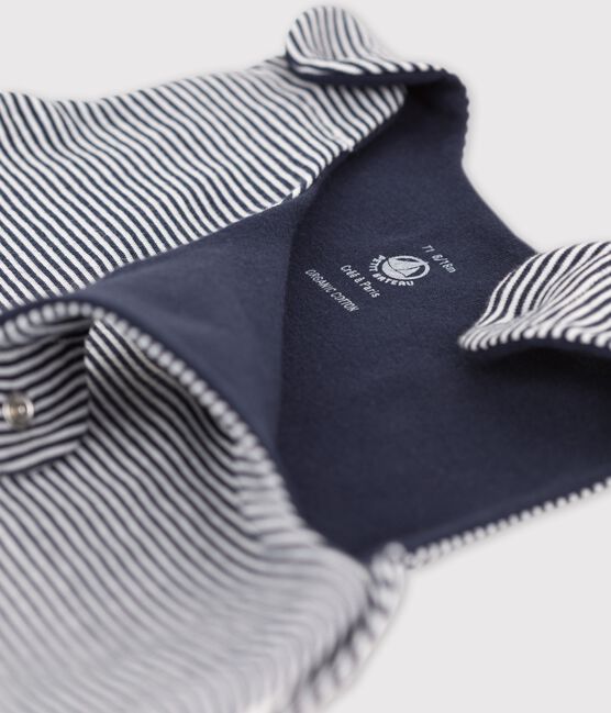 Saco de dormir para bebé de algodón a rayas TOG 0.5 azul SMOKING/blanco MARSHMALLOW