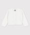Cárdigan de punto elegante para bebé blanco MARSHMALLOW