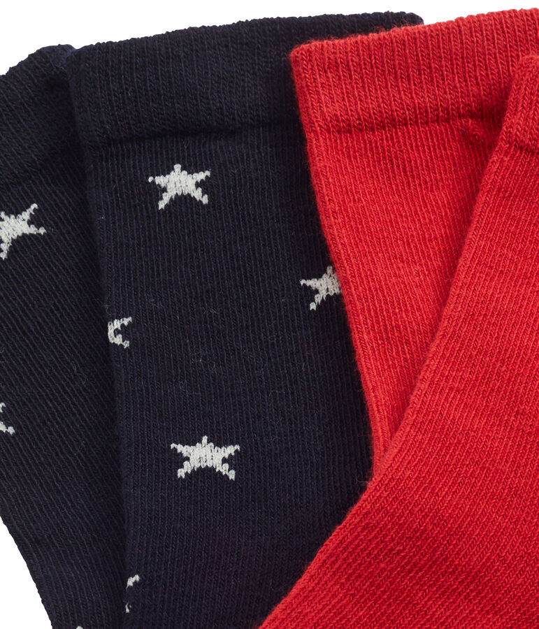 Lote de 2 pares de calcetines infantiles para ni&ntilde;o multicolor