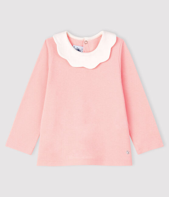 Blusa de manga larga para bebé niña rosa MINOIS