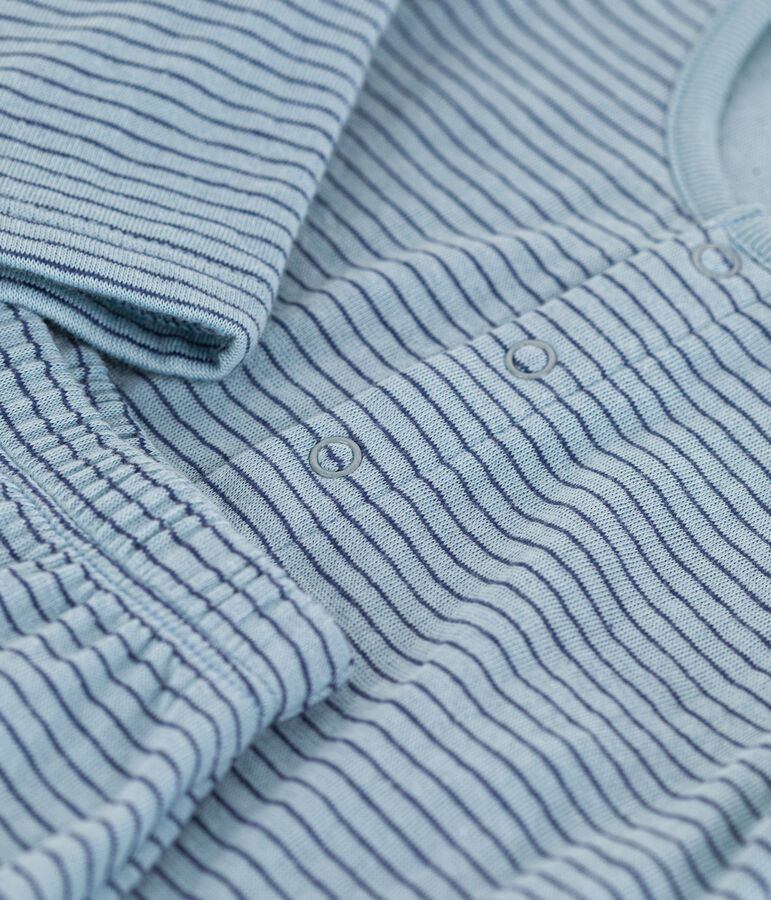 Conjunto de t&uacute;bico a rayas para beb&eacute; azul/azul/azul