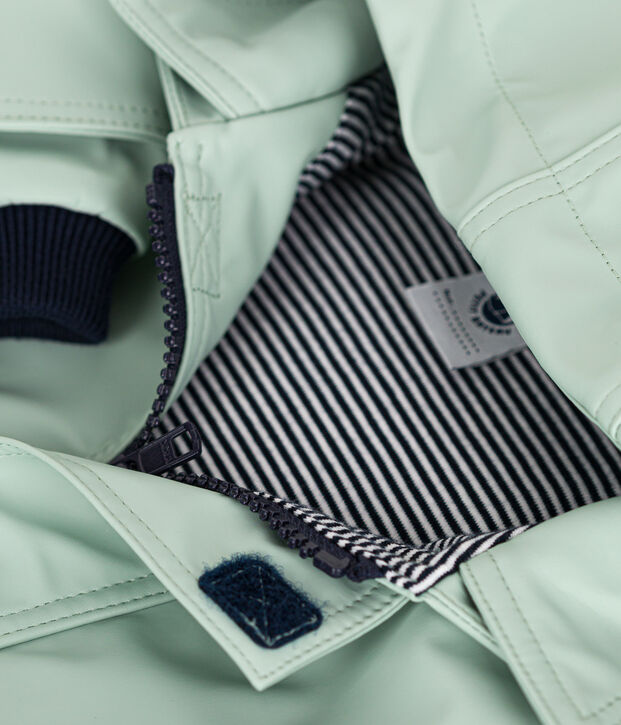 Chubasquero emblem&aacute;tico de beb&eacute; verde