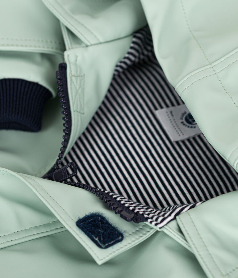 Chubasquero emblem&aacute;tico de beb&eacute; verde