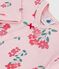 Pijama de túbico con estampado de flores para bebé rosa JOLI/blanco MULTICO