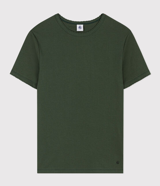 Camiseta L'ICONIQUE de algodón de punto «cocotte» para mujer verde AVORIAZ