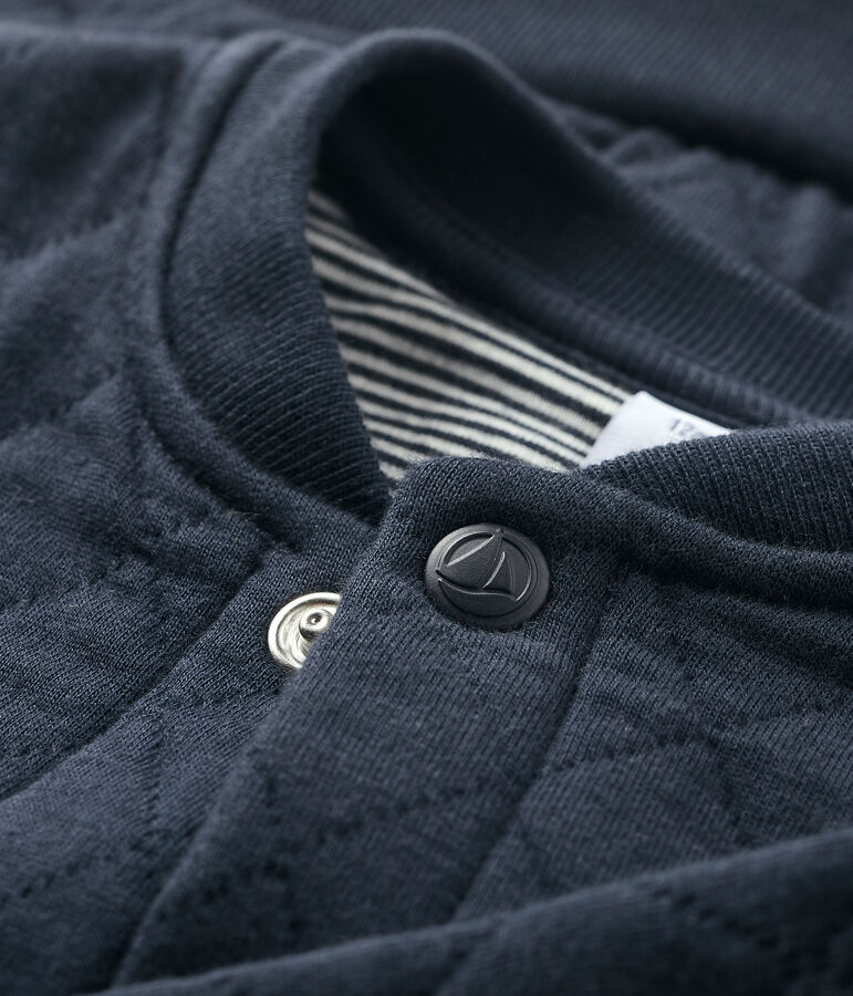 C&aacute;rdigan de tejido t&uacute;bico de beb&eacute;. azul SMOKING