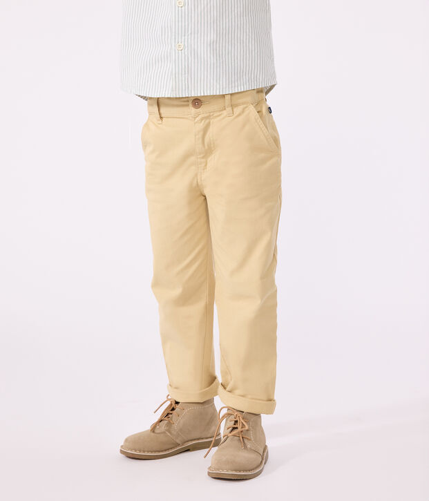 Pantal&oacute;n chino para ni&ntilde;o beige