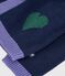 C&aacute;rdigan de punto tricotado de lana y algod&oacute;n con estampados jacquard de corazones para beb&eacute; azul/multicolor