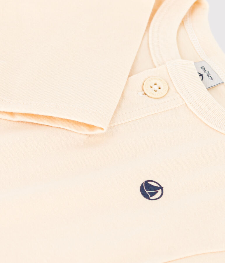 Camiseta de manga larga de jersey para beb&eacute; crudo AVALANCHE