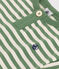 Camiseta de manga corta de algodón a rayas para bebé verde PALMERAIE/ AVALANCHE