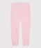Pantalón infantil de jogging liso de algodón rosa MARQUISE