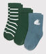 3 pares de calcetines de algodón para bebé