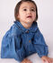 Vestido denim de manga larga con cuello para bebé azul DENIM CLAIR