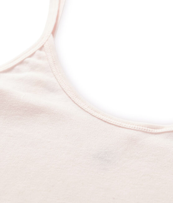 Camisa de tirantes de algodón ligero para mujer rosa FLEUR