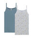 Pack de 2 camisetas de tirantes para niña