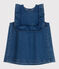 Vestido vaquero sin mangas para bebé azul BLEU DELAVE