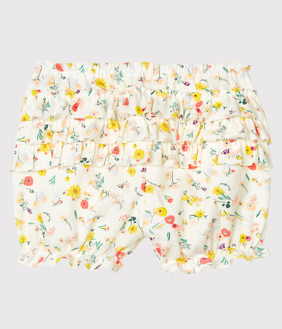 Braguita «bloomer» estampada para bebé niña blanco MARSHMALLOW/blanco MULTICO