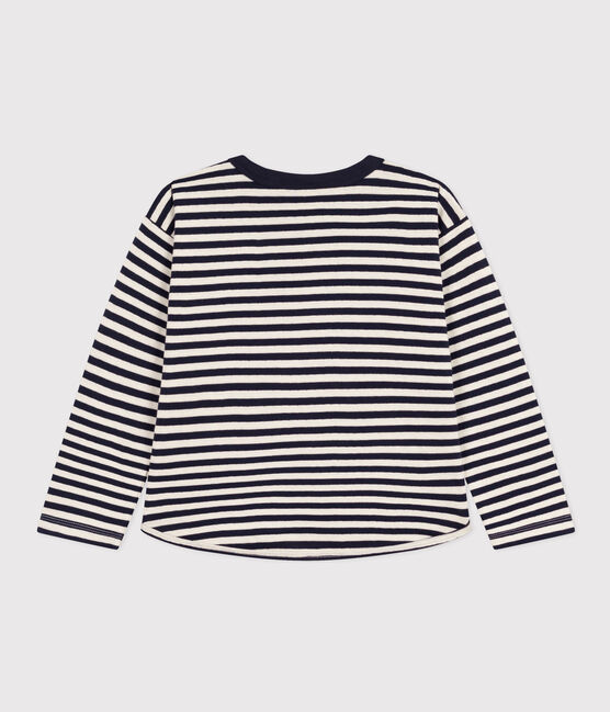 Camiseta de manga larga de tejido túbico de niño azul SMOKING/ AVALANCHE