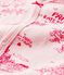 Pijama enterizo de tela de Jouy París de tejido tubular de bebé niña rosa FLEUR/rosa GROSEILLER