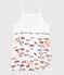 Camisón de canalé Serge Bloch para niña blanco ECUME