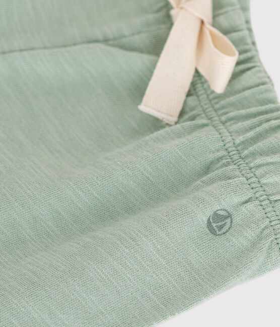 Pantalón corto de jersey ligero de bebé verde HERBIER