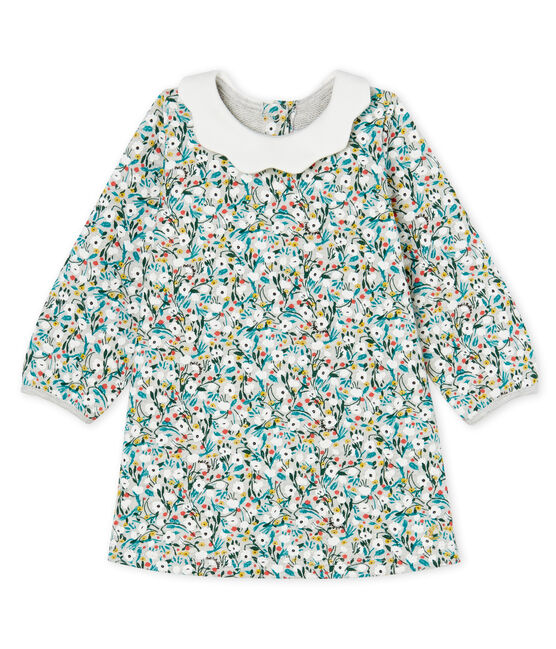 Vestido de manga larga estampado para bebé niña gris BELUGA/blanco MULTICO