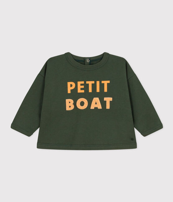 Sudadera de muletón de bebé verde AVORIAZ