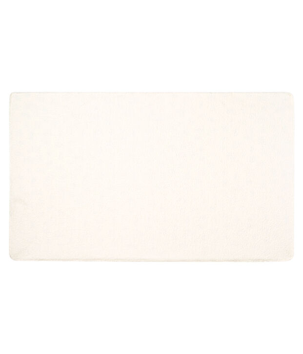 Manta para beb&eacute; de punto y sherpa blanco